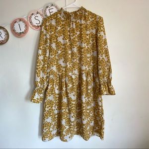 Yellow floral dress